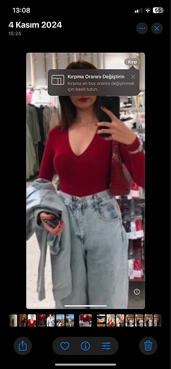 Trendyol & Milla trendyolmilla bordo bluz