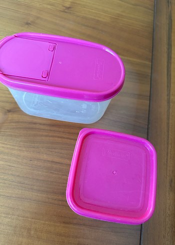 Beden Renkli Kapaklı Plastik Saklama Kabı Seti