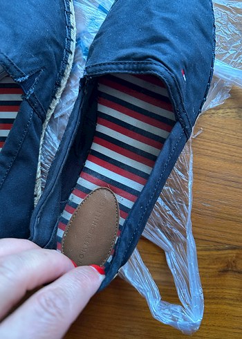 Siyah Kadın Espadril Düz Tabanlı Velcro - Görsel 6