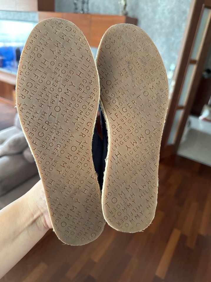 Siyah Kadın Espadril Düz Tabanlı Velcro - Görsel 3