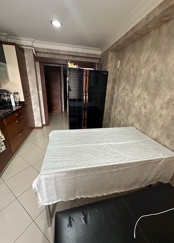 Gri Düz Masa Örtüsü