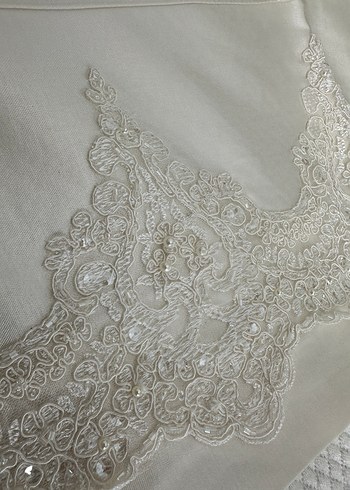 Beyaz Düz Desen Yatak Örtüsü - Görsel 2