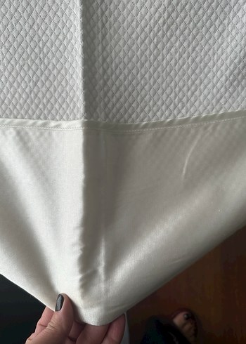 Beyaz Düz Desen Yatak Örtüsü - Görsel 5