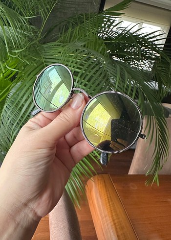 Vintage Yuvarlak Yeşil Gözlük - Görsel 2