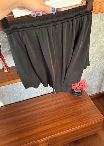 36 Beden siyah Renk Siyah Kemerli Kadın Mini Şort