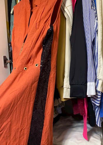 Kırmızı Bohem Vintage Uzun Elbise - Görsel 3