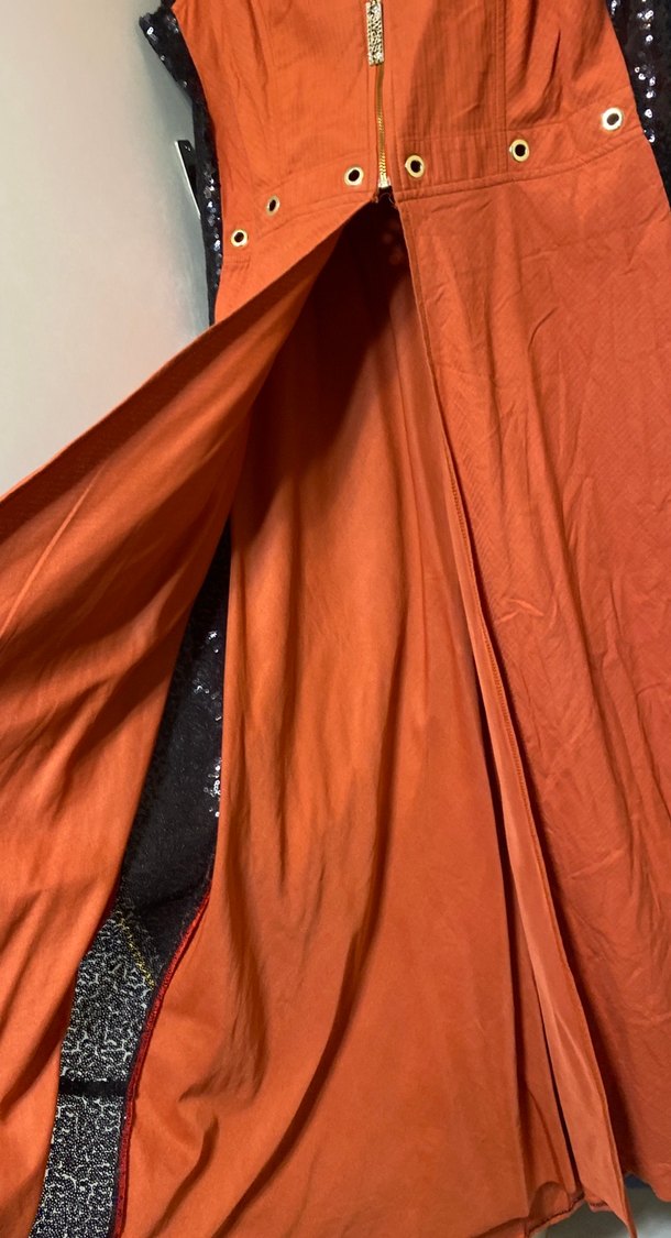 Kırmızı Bohem Vintage Uzun Elbise - Görsel 5