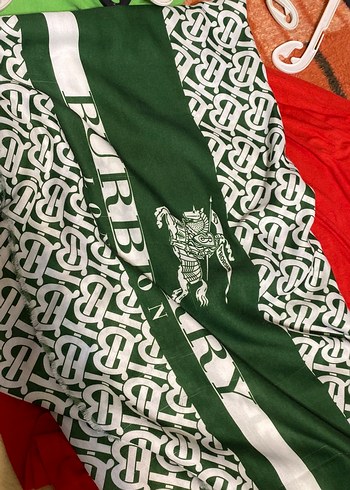 Baskılı  burbery şal - Görsel 2