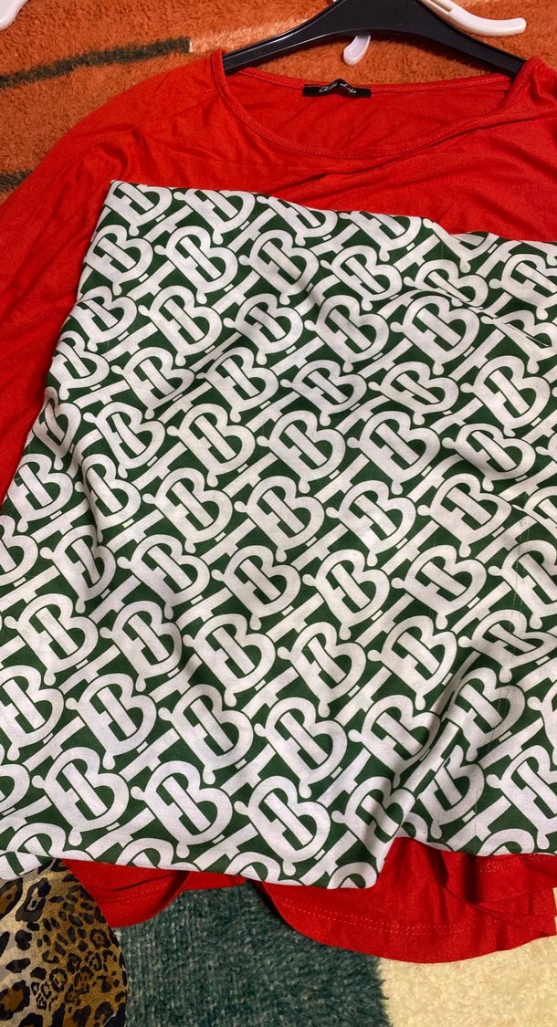 Baskılı  burbery şal - Görsel 3