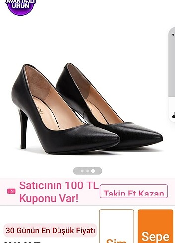 Topuklu ayakkabı 