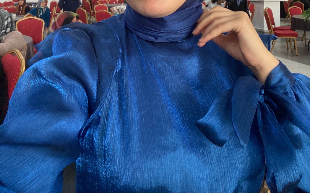 Mavi Abiye Elbise - Görsel 2