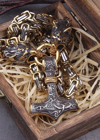 Viking Orjinal Kolye 316L Paslanmaz Çelik - Görsel 3