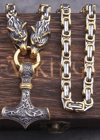 Viking Orjinal Kolye 316L Paslanmaz Çelik - Görsel 2