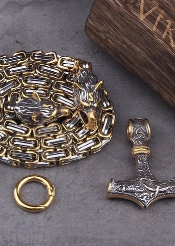 Viking Orjinal Kolye 316L Paslanmaz Çelik - Görsel 5