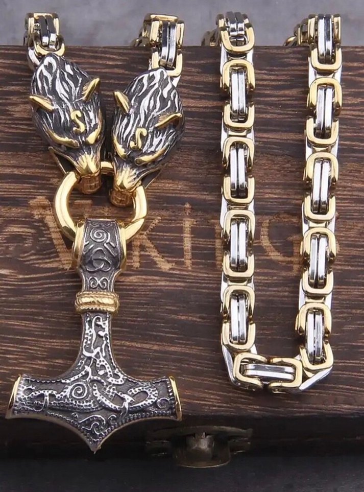 Viking Orjinal Kolye 316L Paslanmaz Çelik - Görsel 2