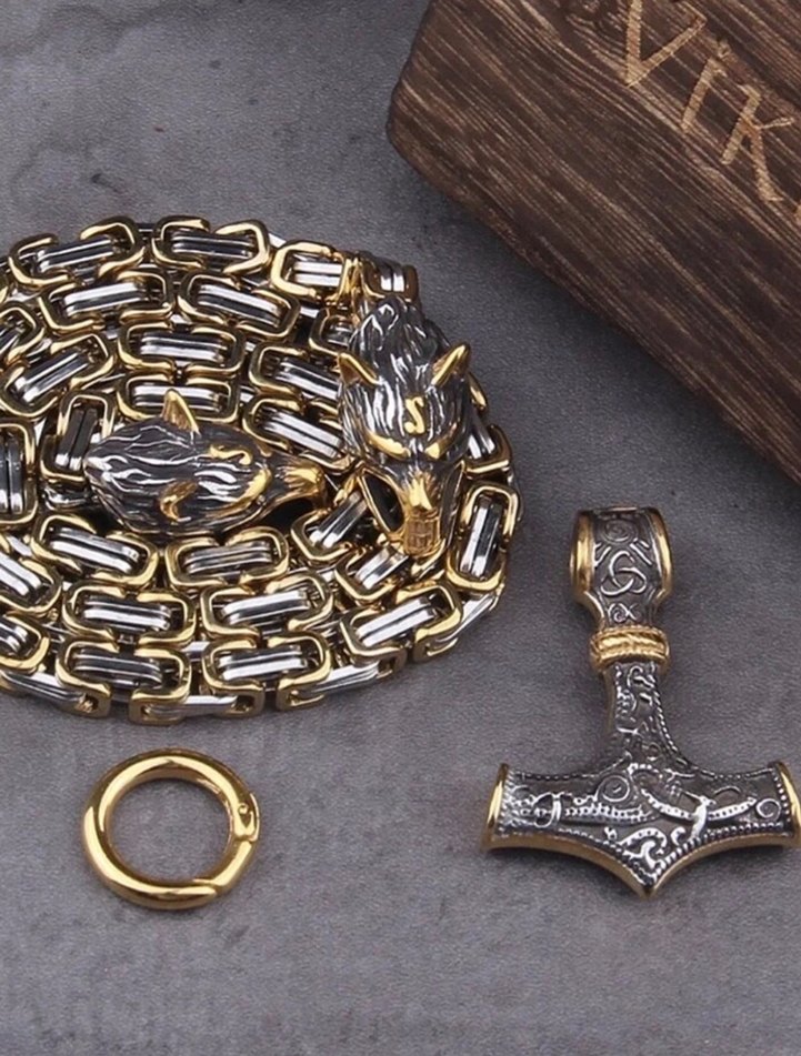 Viking Orjinal Kolye 316L Paslanmaz Çelik - Görsel 5