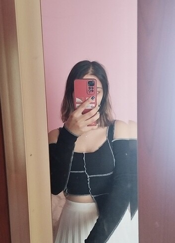 ters dikiş crop top