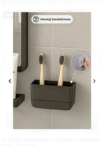 Banyo Ayna 5li Seti Sıfır Kutusunda - Görsel 5