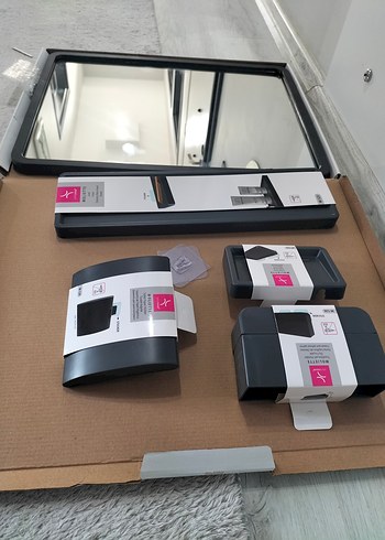 Banyo Ayna 5li Seti Sıfır Kutusunda - Görsel 2