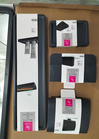 Banyo Ayna 5li Seti Sıfır Kutusunda - Görsel 7