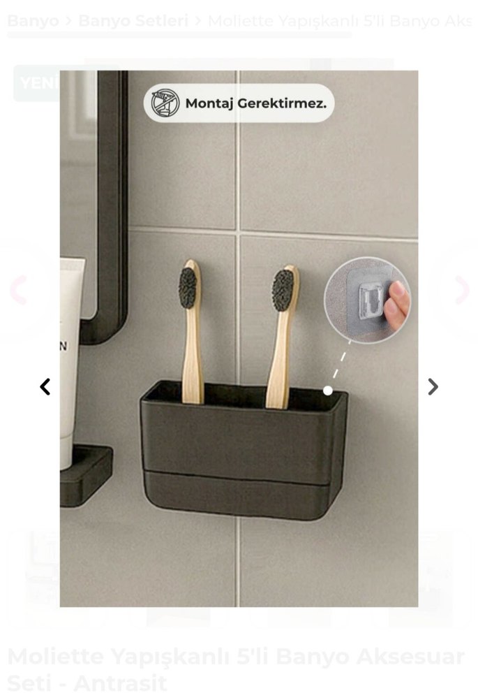 Banyo Ayna 5li Seti Sıfır Kutusunda - Görsel 5