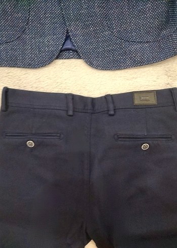 Süvari Marka Lacivert Düğmeli Erkek Takım Elbise - Görsel 7