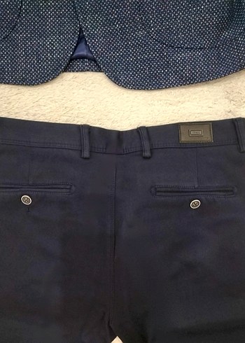 Süvari Marka Lacivert Düğmeli Erkek Takım Elbise - Görsel 8