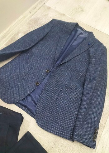 Süvari Marka Lacivert Düğmeli Erkek Takım Elbise - Görsel 5