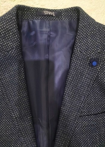 Süvari Marka Lacivert Düğmeli Erkek Takım Elbise - Görsel 6