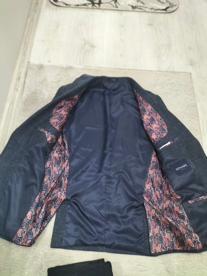 Süvari Marka Lacivert Düğmeli Erkek Takım Elbise - Görsel 4