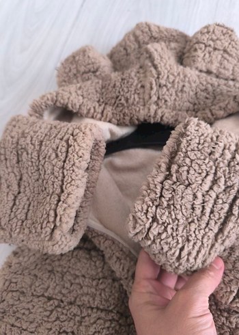 Kahverengi Kürklü Bebek Tulumu - Görsel 2