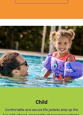Speedo Puddle Jumper Can Yeleği (Çocuk Yüzme Kolluk)
