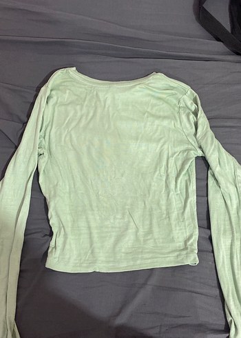 Uzun Kollu mint yeşili üst - Görsel 2
