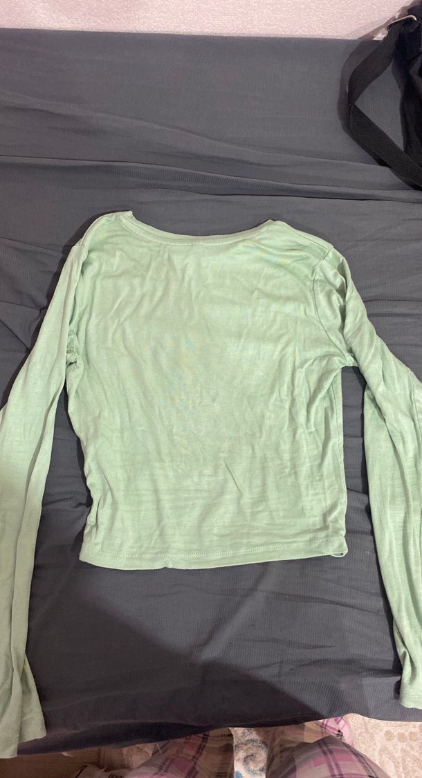 Uzun Kollu mint yeşili üst - Görsel 2