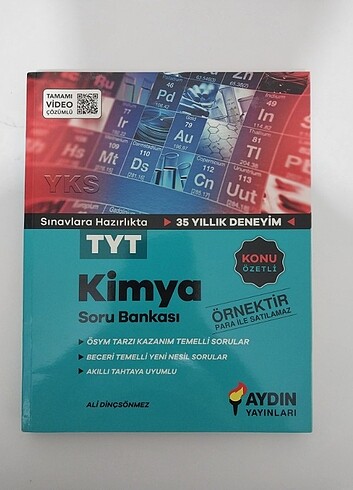 AYDIN TYT KİMYA SORU BANKASI