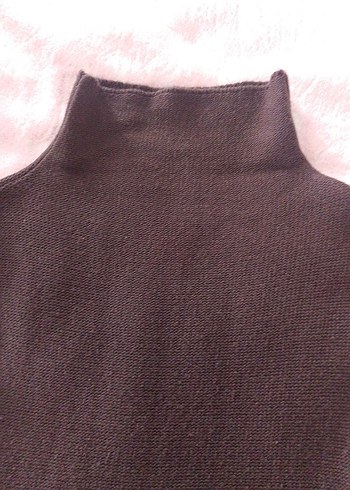 Yünlü kumaş ve örgü üst elbise - Görsel 2