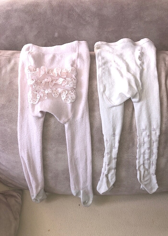 1 yaş için uzun pamuklu çorap - Görsel 2