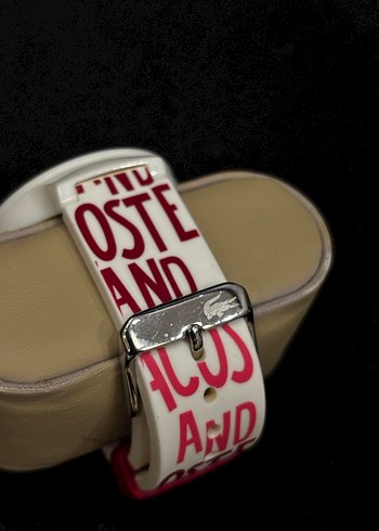 Beyaz Lacoste kadın Kol Saati - Görsel 2