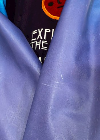 Zara Mor Baskılı Uzun Kollu kolej Ceket - Görsel 5