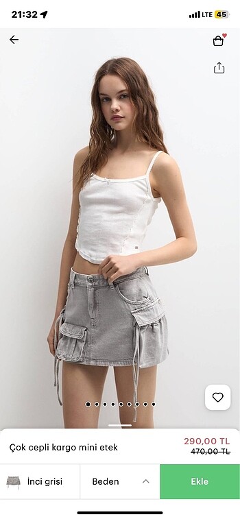 pull and bear kargo etek