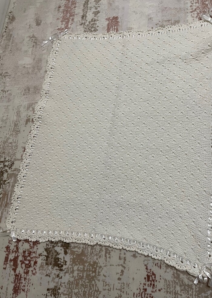 Bebek battaniyesi  el emeği - Görsel 3