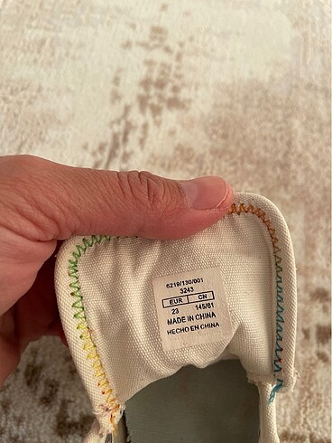 23 Beden Zara converse 23 no 4 yada 5 kez giyildi yeni yıkamaya fırsat bu