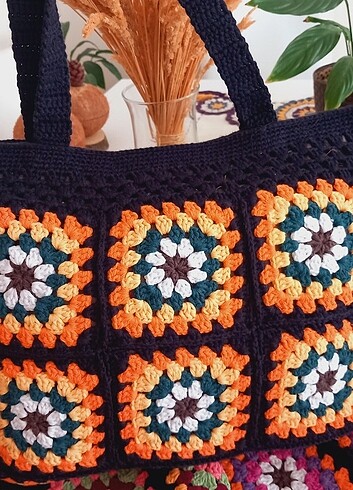Diğer Koton iplikten motif tasarım çantalar. Sezon indirimli