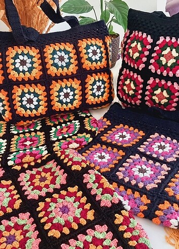 Beden çeşitli Renk Koton iplikten motif tasarım çantalar. Sezon indirimli