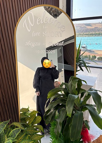 xxl Beden Uzun Siyah Janjan Abiye