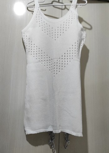 Beyaz plaj elbisesi - Görsel 3