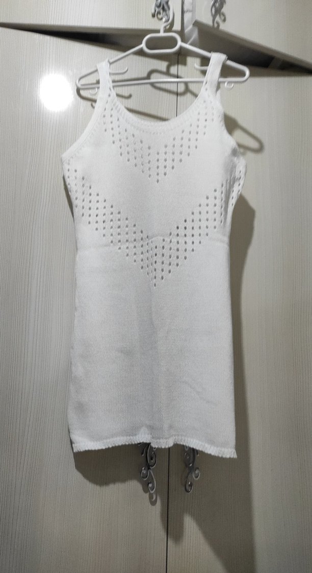 Beyaz plaj elbisesi - Görsel 3