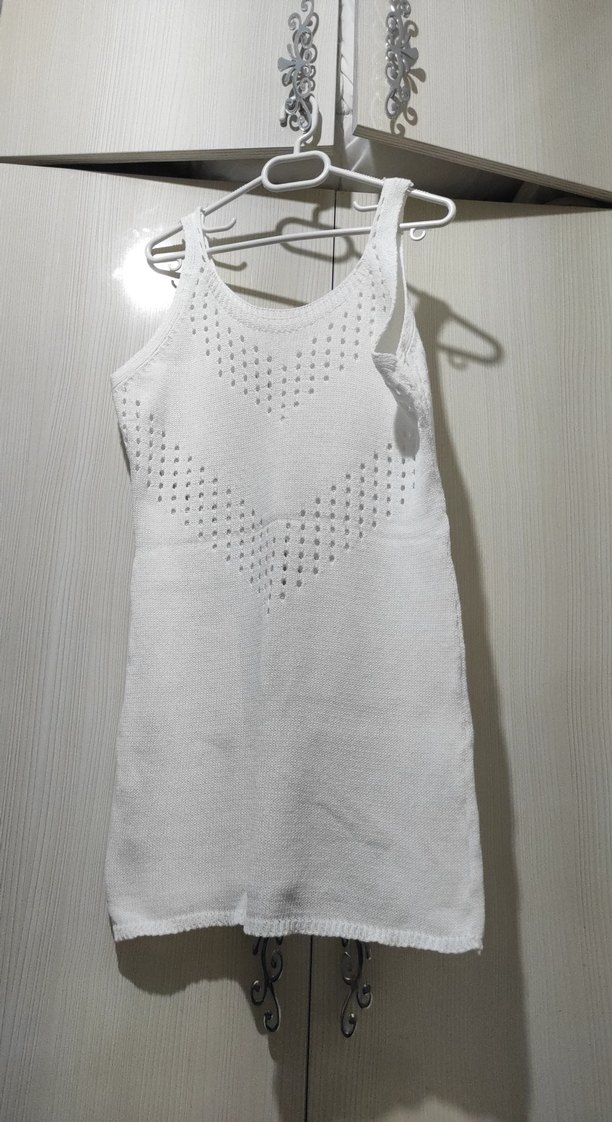 Beyaz plaj elbisesi - Görsel 2