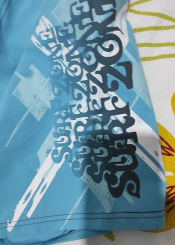 Mavi Bağcıklı ErkekDeniz Şortu - Görsel 2