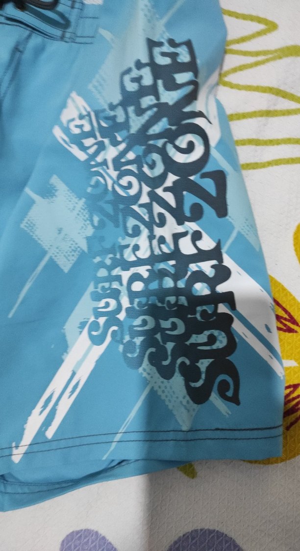 Mavi Bağcıklı ErkekDeniz Şortu - Görsel 2